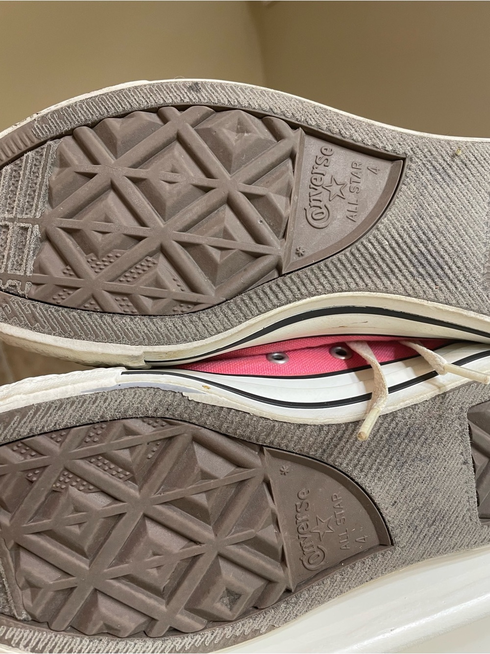 Pink Low-Top Converse Canvas Kids Shoes - Classic Lace-Up - Picture 3 of 3